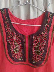 red short kurti trendy