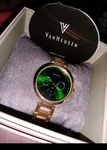 VAN HEUSEN ROSE GOLD REESE ANALOG WATCH ⌚