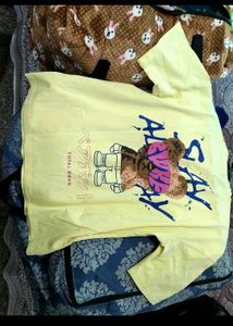fresh branded oversized tshirt Yellow