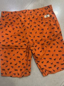 Abercrombie &amp; Fitch Orange Deer Shorts