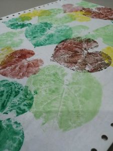 Vibrant Leaf Print Wall Art