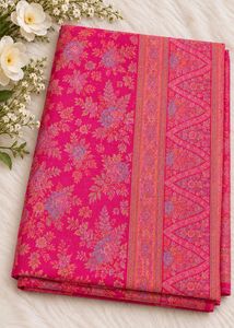 Elegant Magenta Pure Silk Saree