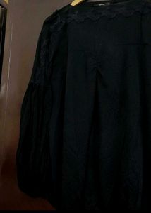 Black Lace Trim Top For 34 Bust