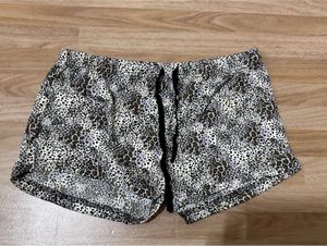 Leopard Print Lounge Shorts