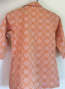 Peach Cotton Desi Shrug