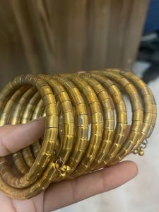 Stackable Gold Tone Bangles