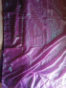 Sparkling Purple Sequin Saree