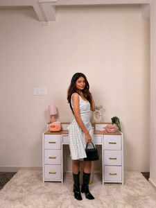 Chic Polka Dot Fit &amp; Flare Dress