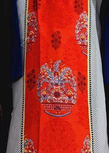 Red Print Tunic Top