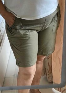 Olive Green Comfortable Shorts