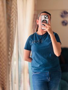 Blue Graphic Print T-Shirt