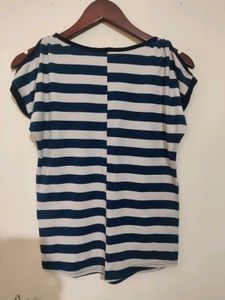 Striped T-Shirt with Cute Embellishments