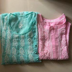 Beautiful Chikankari Kurta Set (2 pcs)