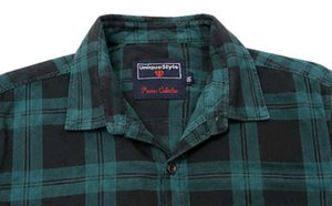 Green Plaid Flannel Shirt