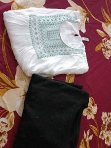 white n black top