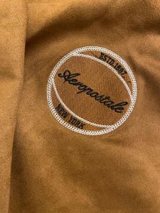 Aeropostale Varsity Jacket (Brown Suede)