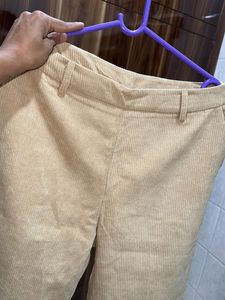 Beige Corduroy blazer with trouser