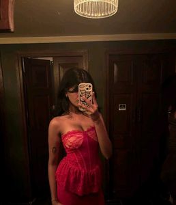 Hot Red Ruffle Bodycon Lace Dress