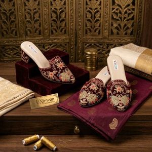 Embroidered Punjabi Juttis - Women's Footwear