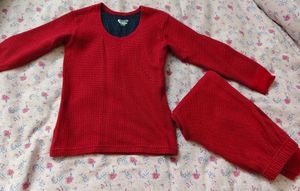 Self striped thermal set
