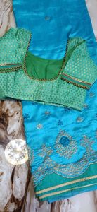 One of my favourite decent saree with padded blouse