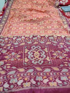 cotton silk ikkat saree
