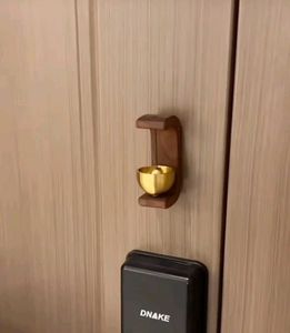 Magnetic Wooden Door , No Drill Hanging Bell Decor
