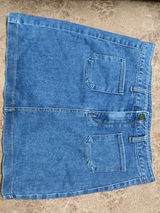 Denim Mini Skirt