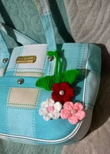 🌼 Handmade Crochet Flower Bag Charms 🌼