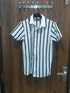 snitch Men's Striped Short Sleeve Shirt