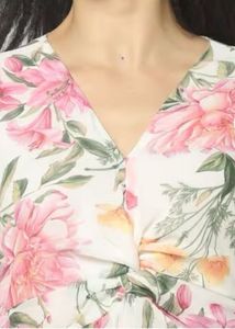 Floral Print Pleated Maxi Dress