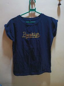 Navy Blue "Brooklyn" Graphic T-Shirt