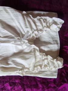 Cozy White Nightgown with Ruffles