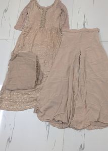 Nyra suit with palazzo(margin upto 42 bust )