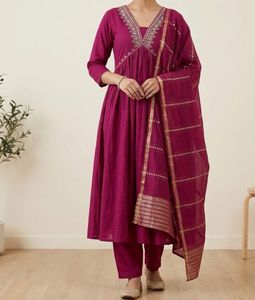 Elegant Pink Kurta Set with Dupatta