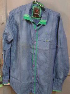 Blue Button-Down Shirt