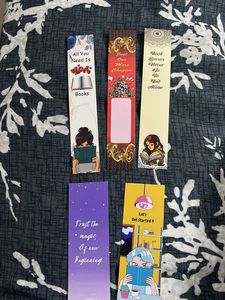 Set of 5 Cute Bookmarks