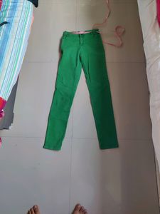 Skinny Green Jeans