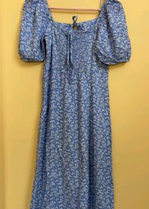 Zudio Floral Print Midi Slit dress. Size-XS