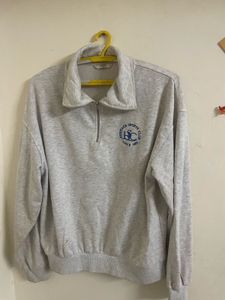 Grey Turtle Neck Sweatshirt