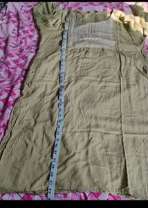 Pista Green Embroidered Kurta