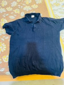 Snitch brand Men's Navy Blue Polo Sweater