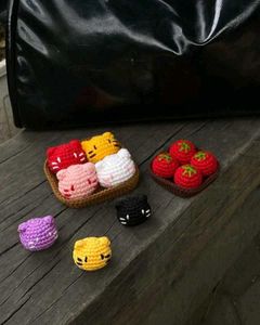 Cute Crochet Cat Keychains (Set of 2)😋