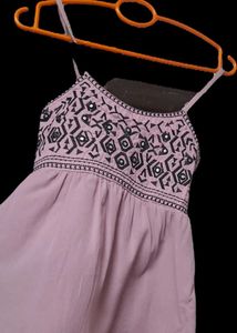 Boho Embroidered Mini Dress