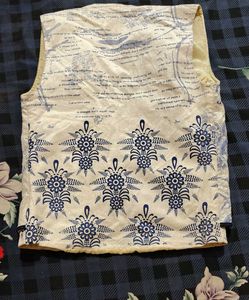 Unique Map Print Waistcoat