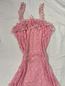 Vintage Pink Lace Nightgown