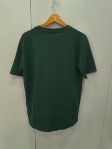 Green T-Shirt with Festive Lights Embroidery