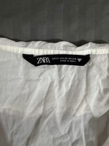 Boho White Ruffle Blouse