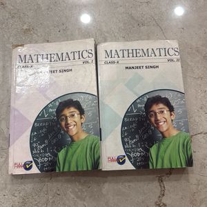 Manjeet Singh Mathematics Class X Vol I & II Books