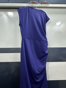 Stylish Navy Blue Cutout Midi Dress